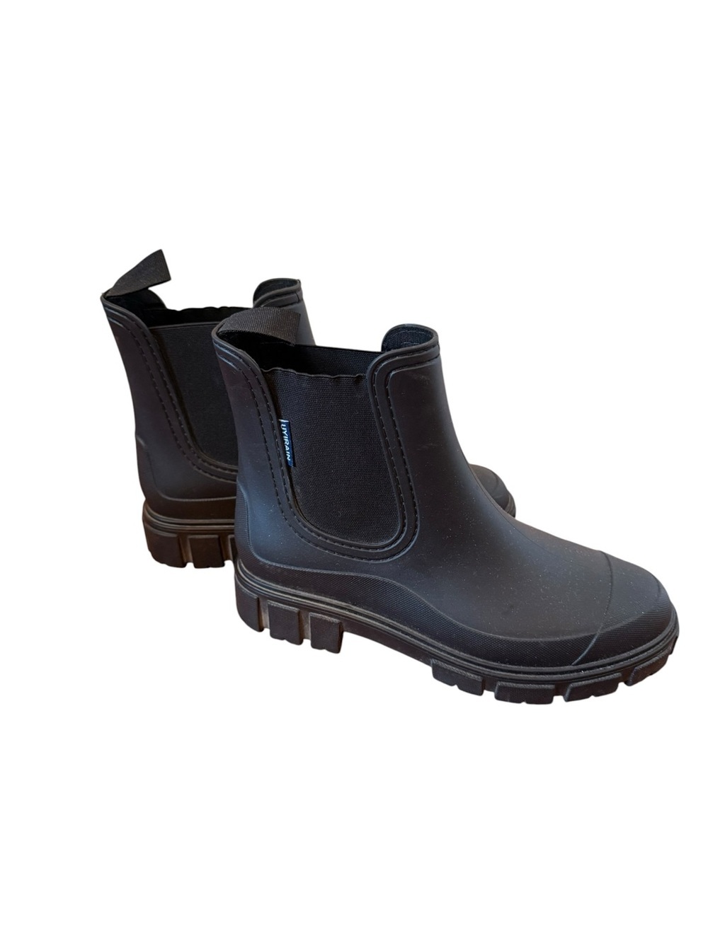 Matte Black Chelsea Rain Boots